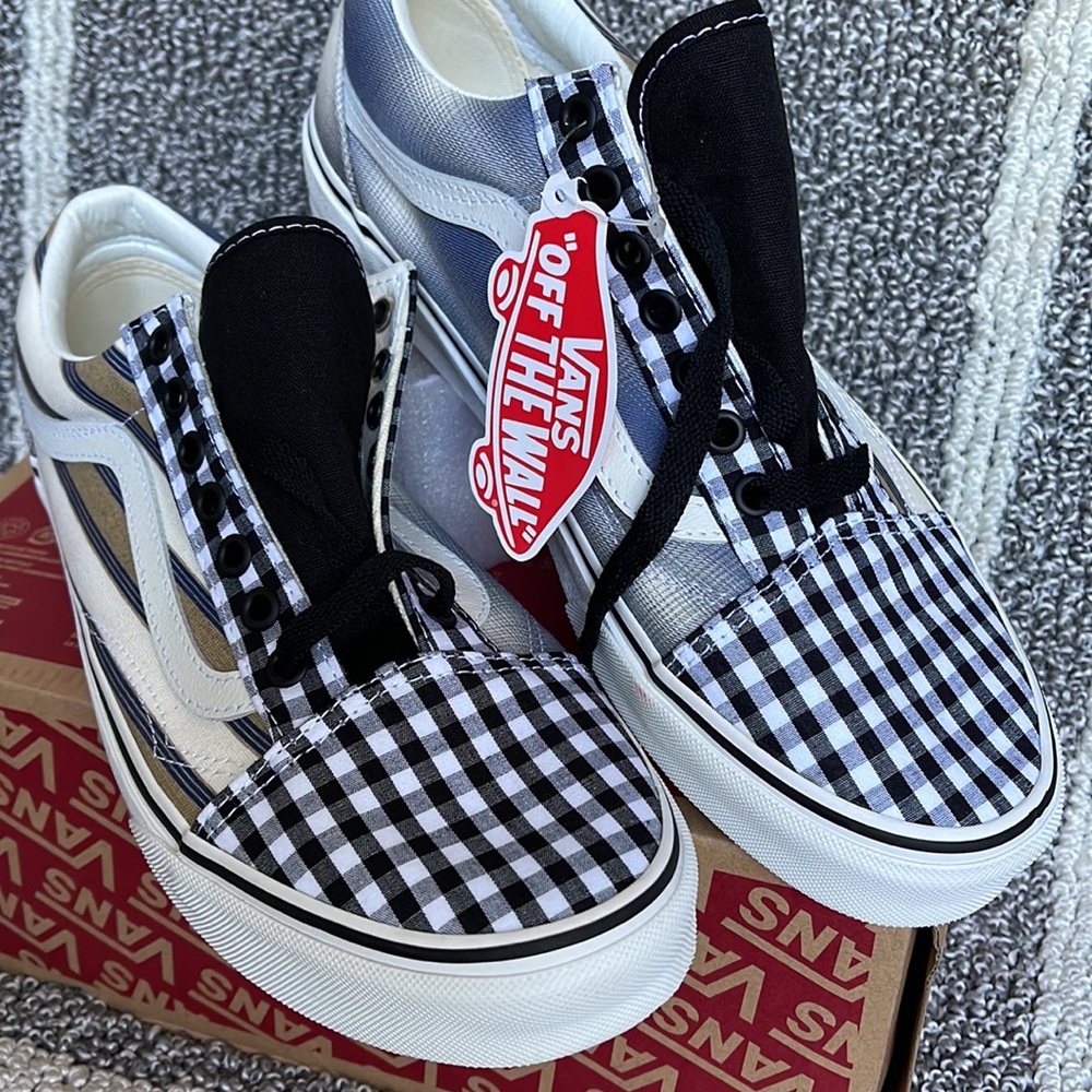 Vans Old Skool Prep Retro Blancdeblanc MENS - Picture 7 of 16